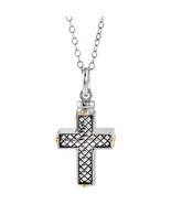 Sterling Silver Cross Ash Holder Necklace - €184,11 EUR