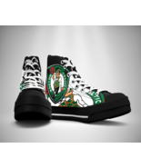 Boston Celtics Printed Canvas Sneakers SHoes - £31.94 GBP+