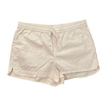 J. Crew Re-Imagined White Cotton Pull-On Shorts Womens Size Extra Large - £13.36 GBP
