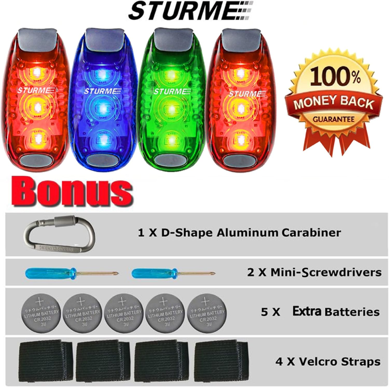 STURME LED Safety Light Strobe Lights for Daytime Running Walking Bicycle Bike K Item image 2