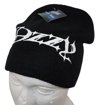 Ozzy Osbourne Heavy Metal Rock Star Beanie Cap - Black Knit Toque Hat 2010 - £11.74 GBP