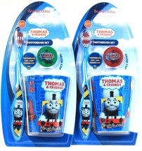 2 Count Brush Buddies Thomas &amp; Friends Cap Rinsing Cup &amp; Soft Toothbrush... - £10.92 GBP