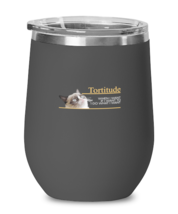 Wine Tumbler Stainless Steel Insulated  Funny Tortitude Kitten Cat Lover Per  - £19.73 GBP
