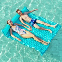 Giant Inflatable Floating Mat - Pool Float Lake Float Raft Lounge Floating Water - £43.45 GBP