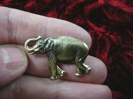 (b-ele-20) small Elephant brass pin pendant elephants lover zoo African ... - £12.66 GBP