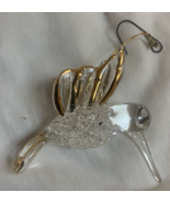 Set Of 4 Gold And Glass Hummingbird Ornaments - £14.81 GBP