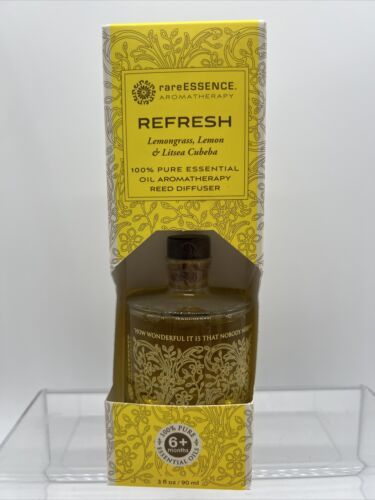 Refresh rareESSENCE Reed Diffuser Oil 3oz FULL SZ  Rare Essence Lemongra... - $9.99
