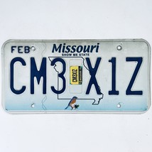 2019 United States Missouri Bluebird Passenger License Plate CM3 X1Z - €12,11 EUR