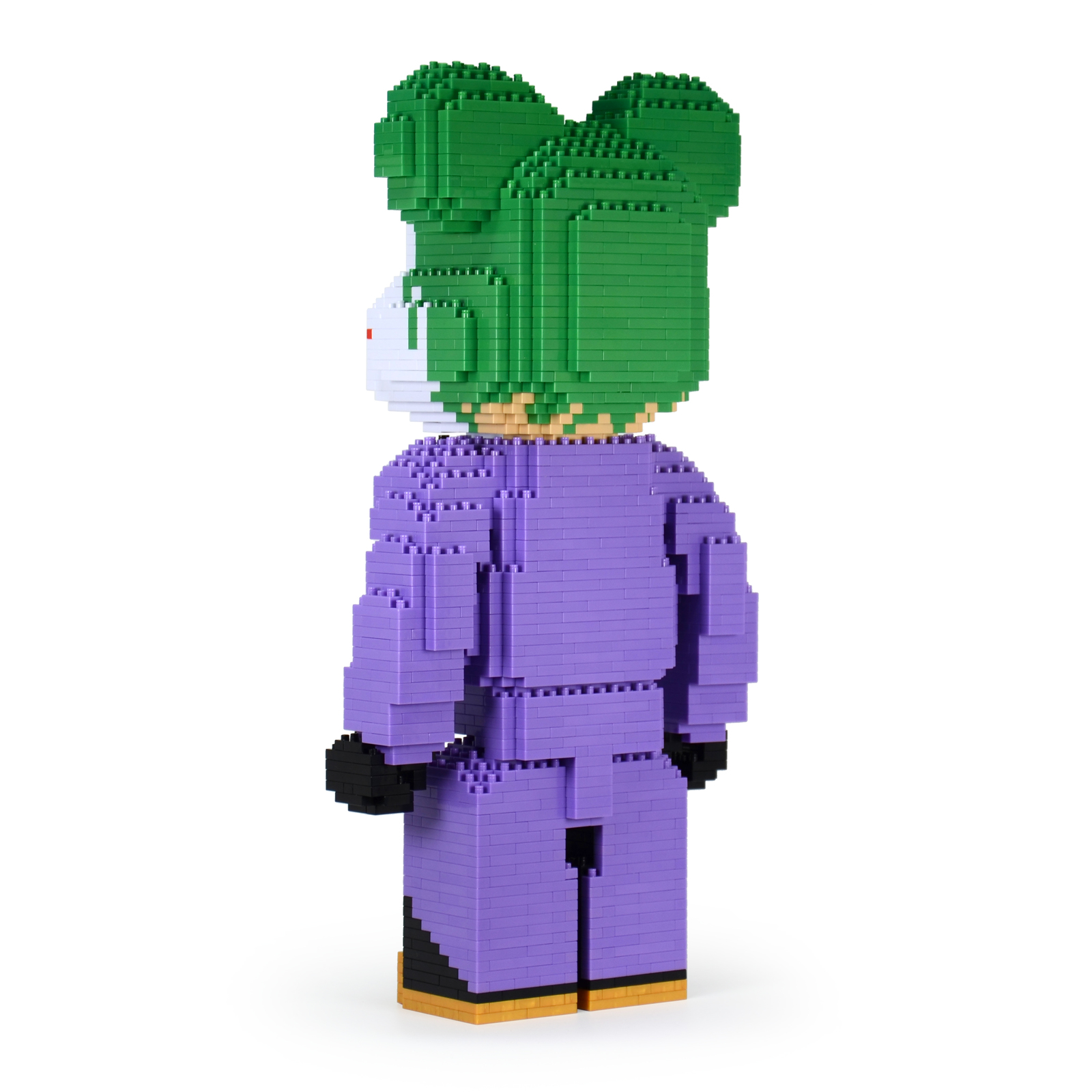 Joker Bearbrick Brick Sculpture (JEKCA Lego Bricks) DIY Kit Item image 4