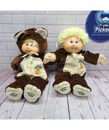 (2) Rare Cabbage Patch Blonde Hair, Blue Eyes Teddy Bear Pajamas/ Jumper - $401.49 CAD
