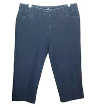 St. John&#39;s Bay Cropped Pants Capris 34x18 Dark Blue No Size Tag Long Shorts - £6.17 GBP