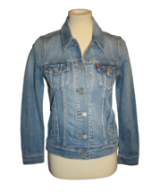 NWT Levi’s Women&#39;s Denim Trucker Jacket Size XS X-Small Sunshine Indigo Blue NEW - £25.17 GBP