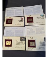 Lot of 4 Golden Replicas of US Stamps In Original Envelope&#39;s - $149.08 MXN