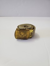Boy Scouts of America BSA Canvas Belt Brass Buckle Made USA 34&quot; - £7.80 GBP
