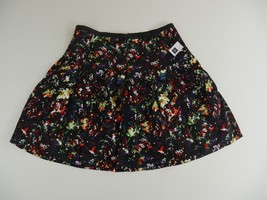 Gap Black Multicolored Short Paneled A Lined Skirt Pockets  Womens Size ... - £31.46 GBP