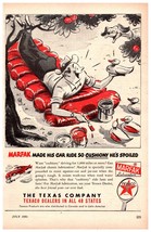 10 Print Ads Gas Oil Car Texaco AC Champion Spark Plugs Marvel Mystery 1950&#39;s - £15.69 GBP