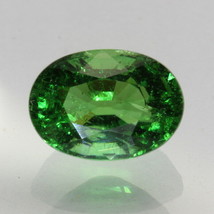 Chrome Green Tourmaline Faceted 8.5x6.1mm Oval Tsavorite Color Gem 1.70 carat - £265.08 GBP