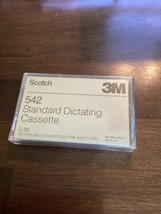 Scotch 3M 542 Standard dictating cassette C-30 15min each side  NOS SEAL... - $7.92