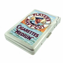 VNTG IMAGE Nautical Cigarette Case Built in Lighter Metal Wallet - £14.75 GBP