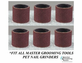 6pc Nail Sanding Bands Grinding For Master Grooming Tools Grinder Sleeve Sander - £10.96 GBP