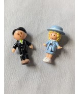 1990 Bluebird Polly Pocket Polly’s School Blue Hat Girl &amp; Mr. Marks Figu... - £13.11 GBP