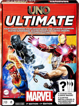 Mattel Uno Ultimate Marvel Card Game 1st Edition Core Version - $12.87