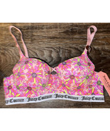 Juicy Couture ~ Women&#39;s Push Up Bra Floral Padded Underwire Nylon ~ 34C - $33.60 CAD