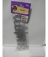 Crafter&#39;s Square - Metal Words - 3 Pieces - Haunted - Spooky - Beware - $5.93