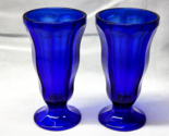 Vintage Anchor Hocking COBALT BLUE Octagon FOUNTAINWARE Glass Footed - P... - $22.56