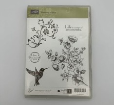 Stampin Up Elements Of Style Cling Stamp Set Humming Bird Flowers 1 Missing - £6.31 GBP