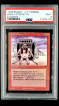 1994 MtG Magic The Gathering Legends Giant Strength Red Vintage Card PSA 9 Mint - £54.17 GBP