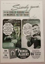 1941 Print Ad Prince Albert Tobacco 2 Men Smoke Pipes - £10.10 GBP