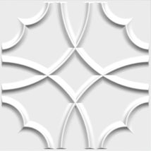 Dundee Deco 3D Wall Panels - Traditional Shapes Paintable White PVC Wall Panelin - £5.84 GBP+