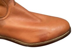 Vintage Justin Cowboy Boots Brown Leather USA Made Men 7D Women 9 NWT image 9