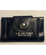 US Air Force Sewing Kit Thread Needle Pins Buttons In Vinyl Case~1960&#39;s - $5.90