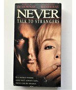 NEVER TALK TO STRANGERS with Antonio Banderas (VHS) 1995 - $3.00