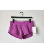 NWT LULULEMON VPLM Vivid Plum Low Rise 2.5&quot; Lined Speed Up Shorts 8 - $82.44