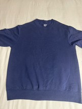 Fruit of the Loom Men's Medium Blue Cotton Blend Pullover Long Sleeve Sweatshirt image 5