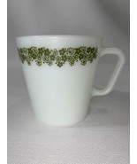 8 PYREX / Corelle SPRING BLOSSOM Crazy Daisy Heavy Mugs D-Handle #1410 G... - $29.70