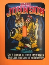 Big Johnson Firefighter metal light switch cover fireman - $9.25