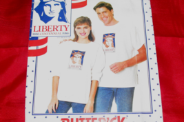BUTTERICK 499 'Liberty 1986' matching shirts, all sizes 1 transfer uncut... - $1.80