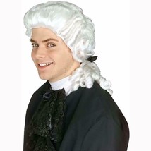 Colonial Mans White Deluxe Wig by Rubies with Black Tie Adult - £18.45 GBP