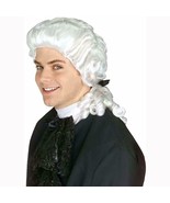 Colonial Mans White Deluxe Wig by Rubies with Black Tie Adult - $22.95