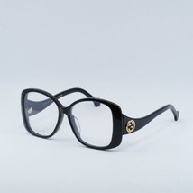 GUCCI GG1236OA 001 Black 56mm Eyeglasses New Authentic - £171.78 GBP