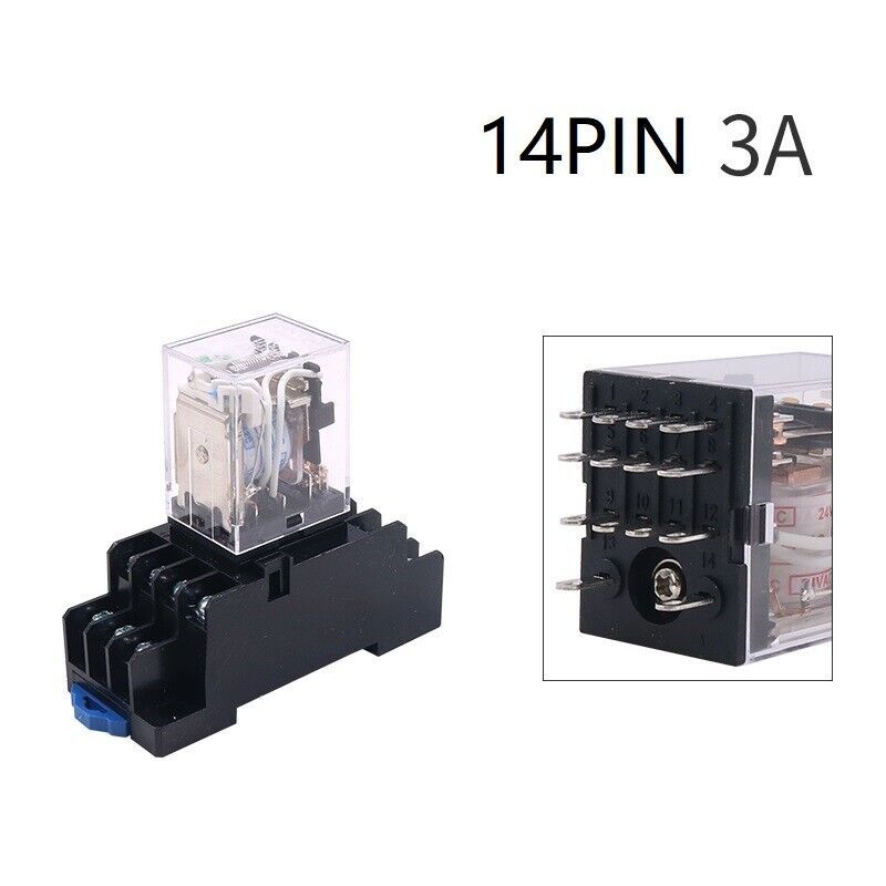 Intermediate Relay For CHINT JZX-22F/4Z DC AC 3A 14pin 12V 24V 36V 110V ... - $10.79