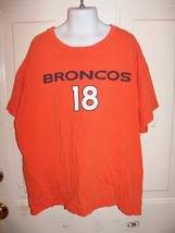 NFL Peyton Manning Denver Broncos Orange Shirt Size XL Boy&#39;s EUC - £10.27 GBP