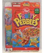 Flintstones 1999 Post Fruity Pebbles Cereal Box Secret Sea Decoder & Poster - $7.95