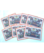 8 Norcross Christmas Cards Needlepoint Print Yuletide Log Fireplace New ... - £18.65 GBP