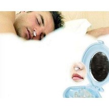 2 Stop Snoring Nose Clips Anti Snoring Silicon Nose Night Sleep Aid Plug Devices - £6.10 GBP