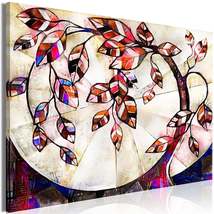 Tiptophomedecor Abstract Canvas Wall Art - Stylish Tree Wide - Stretched &amp; Frame - £79.92 GBP+